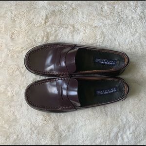 Sperry loafer dress shoes maroon